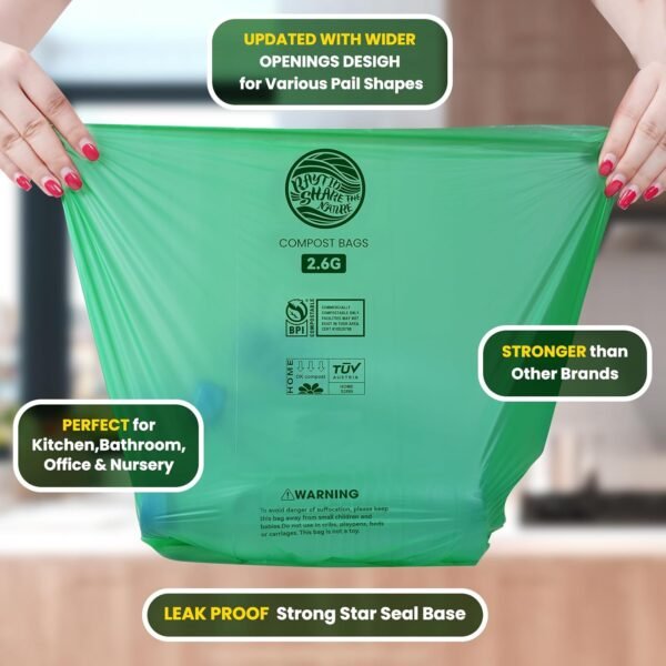 Raytid Compost Bags Review Best Small Kitchen Compostable Trash Bags Durable Eco-Friendly
