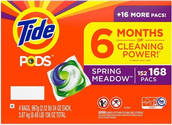 71lGr3H18TL._AC_SL1500_ Tide PODS Liquid Laundry Detergent Pacs Review Spring Meadow Scent and Performance Tested