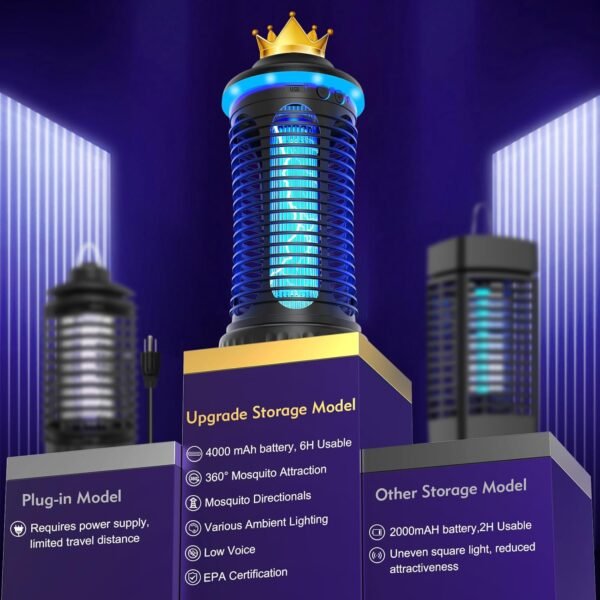 71nIG0cwpL._AC_SL1500_ Rechargeable Bug Zapper REOGLE Review Powerful USB Charging Mosquito Trap Patio Essential