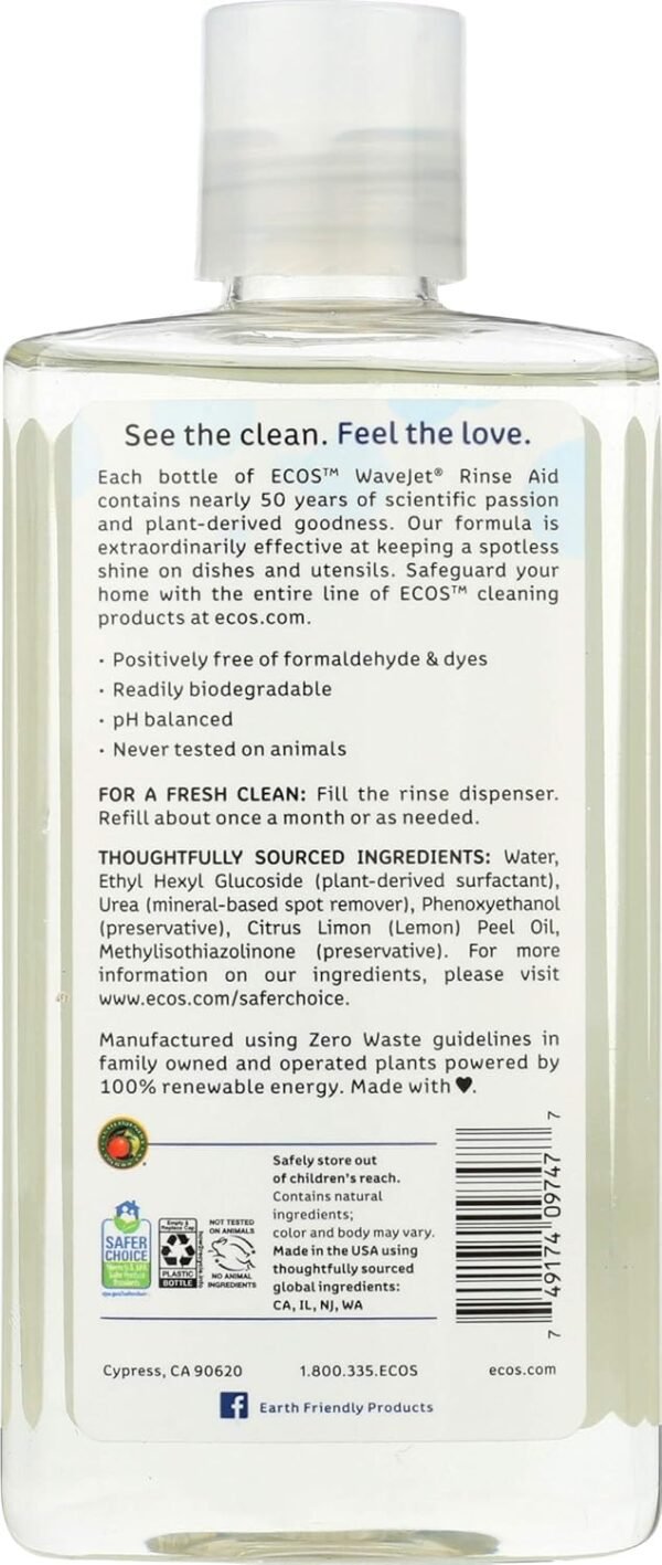 Ecos WaveJet Rinse Aid Review Sustainable Dish Soap for Spotless, Eco-Friendly Cleaning