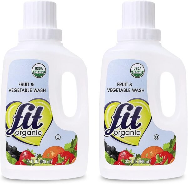 Review of Fit Organic Fruit and Vegetable Wash Soaker 32 FL Oz 2-Pack