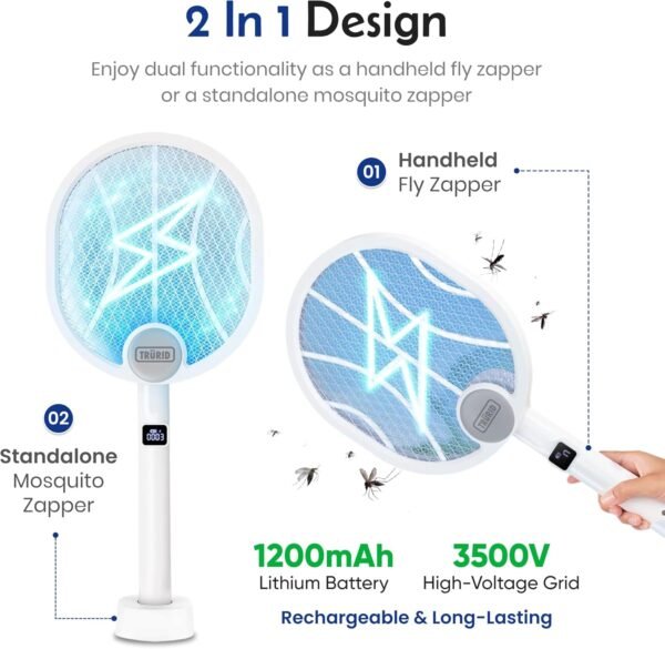 Rechargeable Bug Zapper and Fly Swatter Review by Sanue High-Voltage Design
