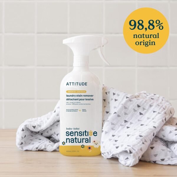 ATTITUDE Laundry Stain Remover Review Plant-Based Formula for Baby Clothes Sensitive Skin