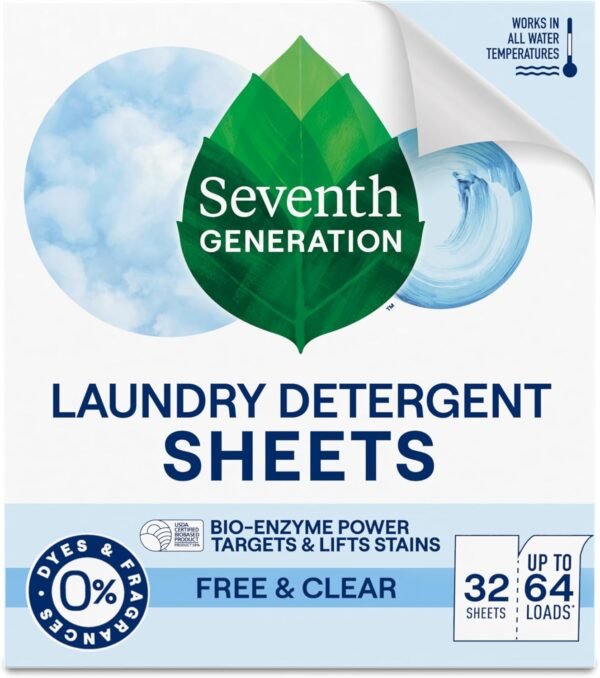 71uXyPGWbJL._AC_SL1500_ Seventh Generation Laundry Detergent Sheets Review Efficient Stain Removal and Eco-Friendly Cleaning