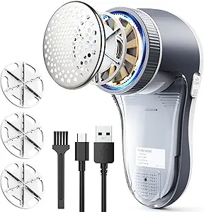 POPCHOSE Fabric Shaver Review Fast USB Charging Lint Remover for Clothes and Furniture