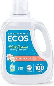 ECOS Liquid Laundry Detergent Review Plant-Powered Hypoallergenic Cleaning Power