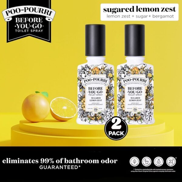 Poo-Pourri Toilet Paper Spray Sugared Lemon Zest Review Reveals Fresh Odor Control Benefits