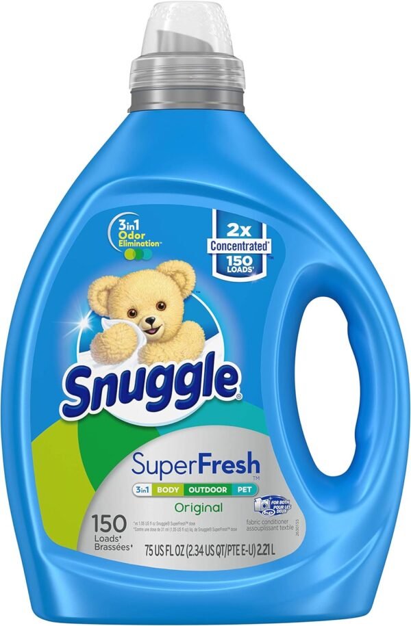 Snuggle Liquid Fabric Softener Review How SuperFresh Original Eliminates Odors and Boosts Softness