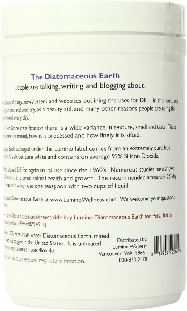 Lumino Home Diatomaceous Earth Review Pure Food Grade Cleaner Benefits Explained