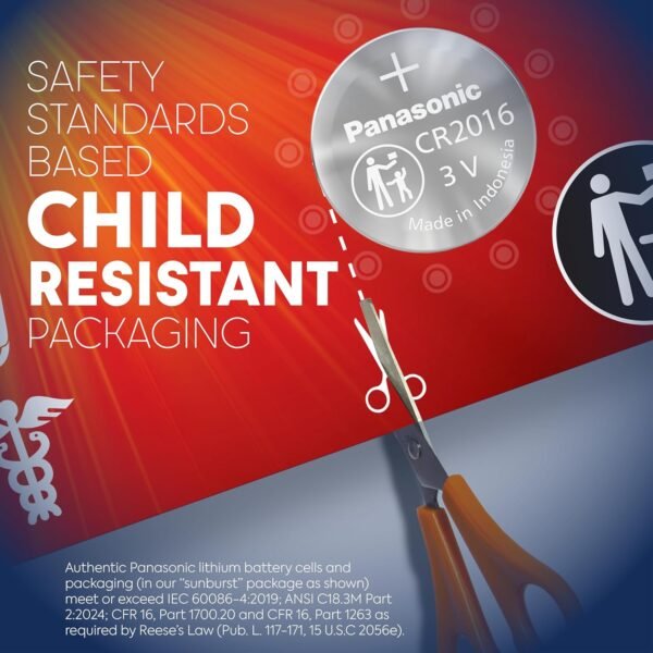 8183i6ebi-L._AC_SL1500_ Panasonic CR2016 Coin Cell Battery Review Long Lasting Power and Safety Features Explored