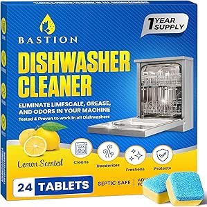Bastion Dishwasher Cleaner Tablets Review Deep Cleaning and Lemon Fresh Scent Benefits