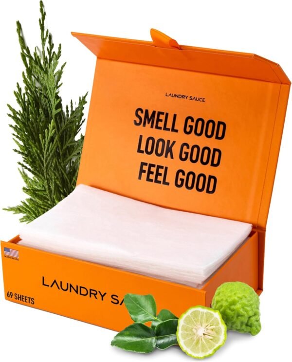 81EOS7FtQGL._AC_SL1500_ Laundry Dryer Sheets Review LAUNDRY SAUCE Italian Bergamot Luxury Softener and Static Solution