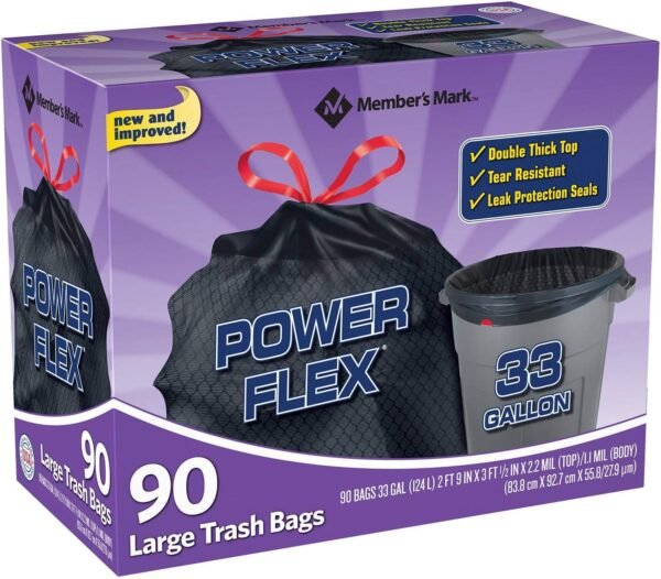 33 Gallon Large Trash Bags DAONEG Review Heavy Duty Strength Tested