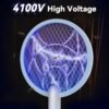 Nymrix Electric Fly Swatter Review Powerful 2 in 1 Bug Zapper with Rechargeable Battery