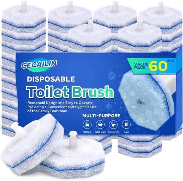 Cecailin Disposable Toilet Brush Review Best Bathroom Cleaner Replacement Heads