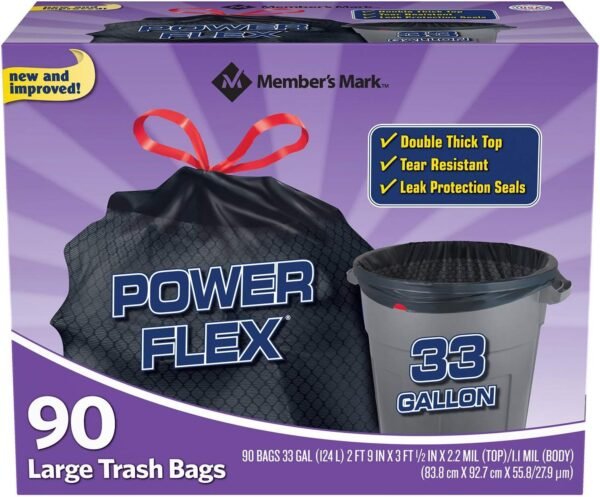 33 Gallon Large Trash Bags DAONEG Review Heavy Duty Strength Tested