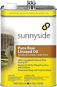 81K3jdNN1IL.__AC_SX300_SY300_QL70_ML2_ Sunnyside Pure Raw Linseed Oil Gallon Review Best Wood Conditioner for Furniture Protection