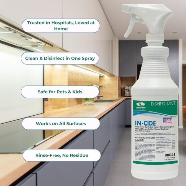 In-Cide Disinfectant Spray Review Theochem Best Multi Surface Cleaner for Homes