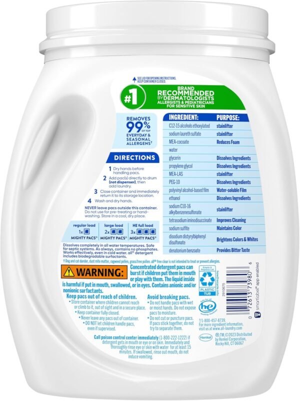 all free clear Laundry Detergent Pacs Review Hypoallergenic Mighty Pacs for Sensitive Skin