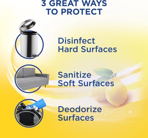 Lysol Disinfectant Spray Review Kills Germs Effectively with Lemon Breeze Scent