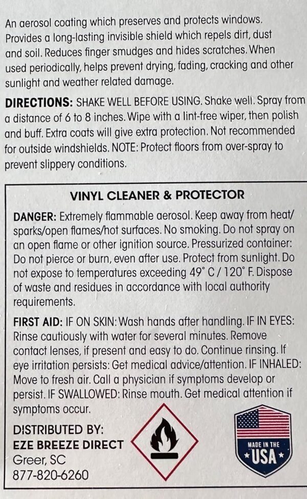 EZE Breeze Vinyl Cleaner and Preserver Review Reveals Long-Lasting Protection Benefits