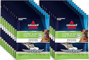 Bissell Carpet Stain Precleaners Review Stomp N Go Pet Lifting Pads Effectiveness Tested