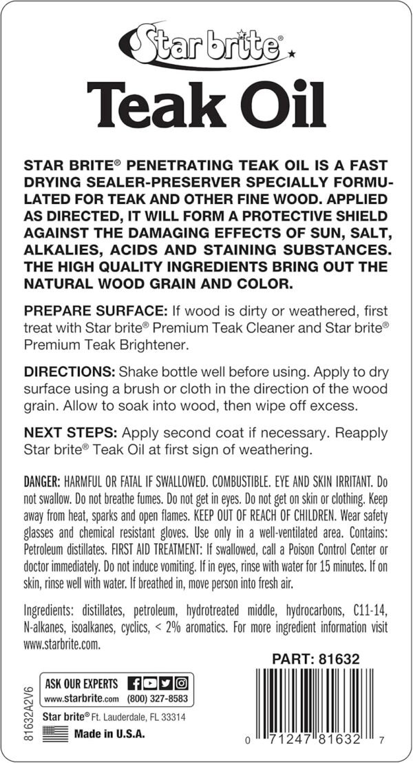 STAR BRITE Teak Oil Review Best Marine Grade Wood Sealer for Long-Lasting Protection