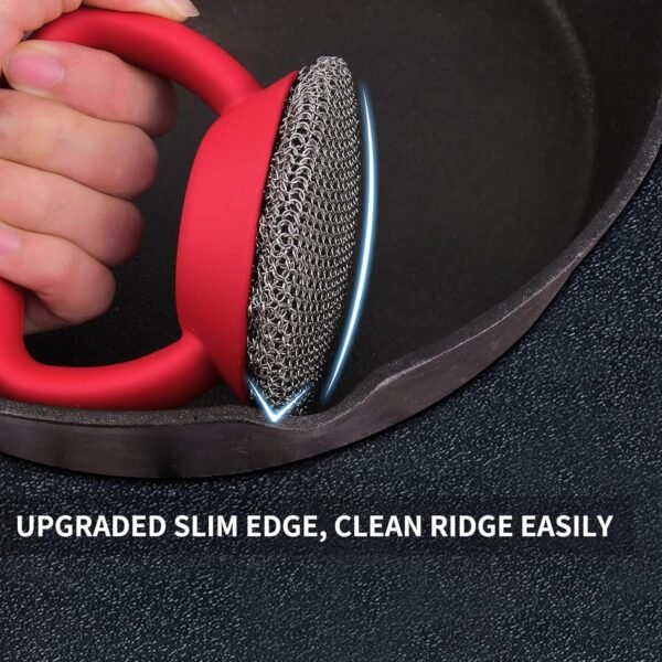 81efYkxxSdL._AC_SL1500_ Herda Cast Iron Cleaner Review Heavy Duty Chainmail Scrubber for Pans