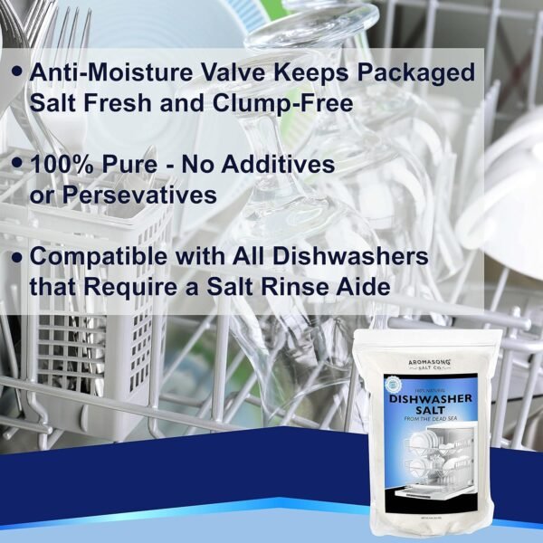 Dishwasher Salt Review Aromasong Natural Water Softener Compatible with Bosch Miele Whirlpool