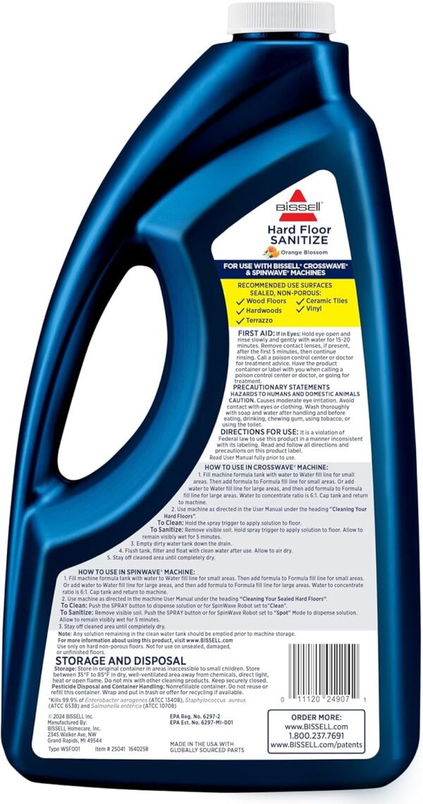 81gkuxameoL._AC_SL1500_ BISSELL Hard Floor Sanitize Formula Review Effective Cleaning for CrossWave and SpinWave Users