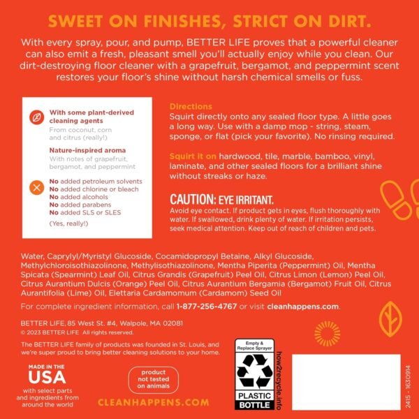 81gzBw66nqL._AC_SL1500_ Better Life Floor Cleaner Review Powerful Multipurpose Solution for Wood and Tile Floors