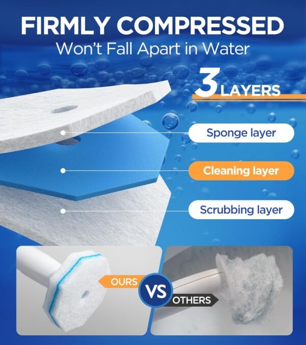 Caspeak Toilet Wand Refills Review 64 Count High-Density Durable Cleaning Power