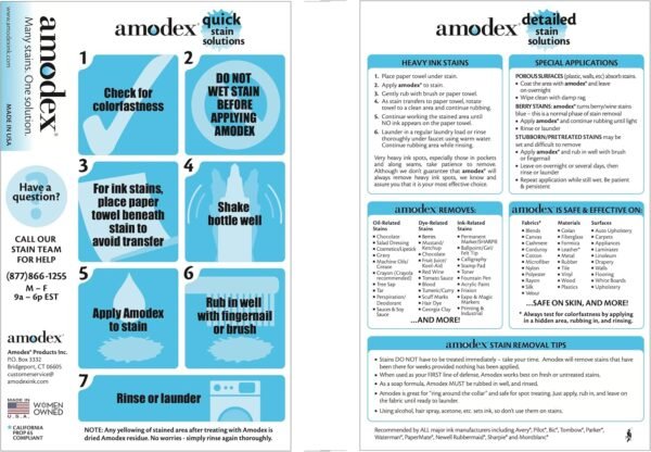 Amodex Stain Remover Kit Review Effective Ink and Grease Removal for Laundry