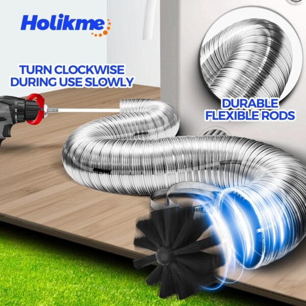Holikme Dryer Vent Cleaner Kit Review Powerful 60 Feet Lint Remover and Drill Attachment