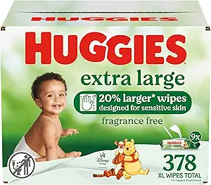 Huggies Extra Large Baby Wipes Review Thick Soft Unscented Sensitive Skin Care