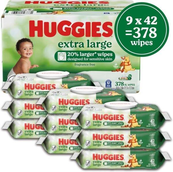 Huggies Extra Large Baby Wipes Review Thick Soft Unscented Sensitive Skin Care