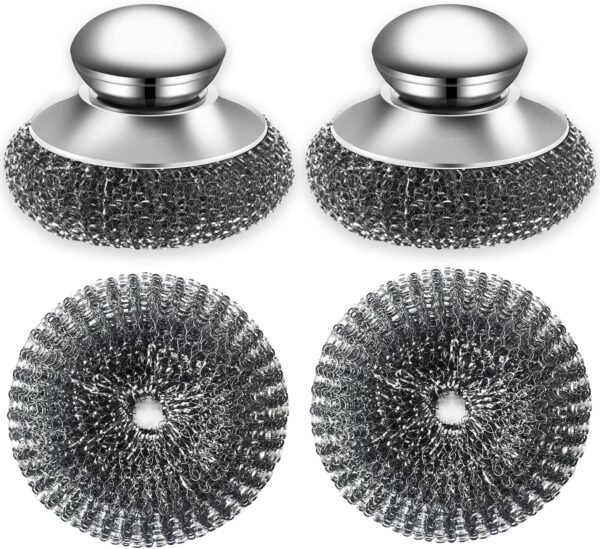 YZRIZX Stainless Steel Wool Scrubber Review Best Heavy Duty Dish Scouring Pads