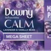 Downy Infusions Mega Dryer Sheets Review Lavender Vanilla Fabric Softener Insights