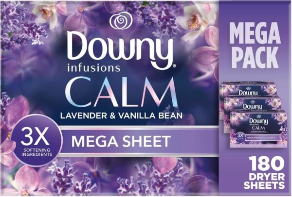 Downy Infusions Mega Dryer Sheets Review Lavender Vanilla Fabric Softener Insights