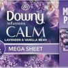 Downy Infusions Mega Dryer Sheets Review Lavender Vanilla Fabric Softener Insights