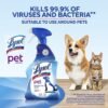 Lysol Pet Solutions Disinfecting Cleaning Spray Review Effective Odor Removal and Sanitizing Power