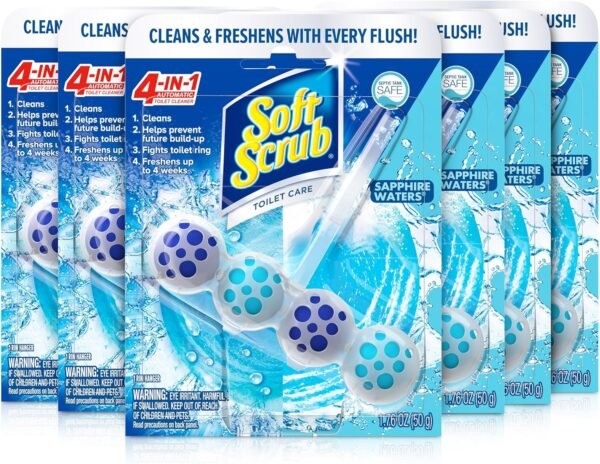 913usKSNpJL._AC_SL1500_ Soft Scrub 4-in-1 Rim Hanger Toilet Cleaner Review Fighting Rings and Freshness