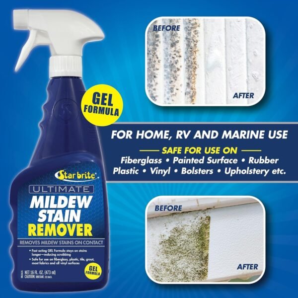 STAR BRITE Ultimate Mildew Stain Remover Review Fast Acting Gel Spray for Versatile Cleaning