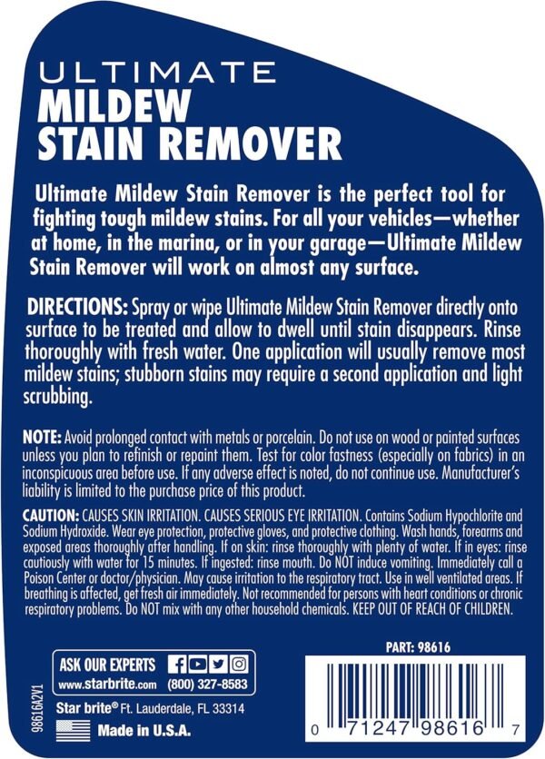 STAR BRITE Ultimate Mildew Stain Remover Review Fast Acting Gel Spray for Versatile Cleaning